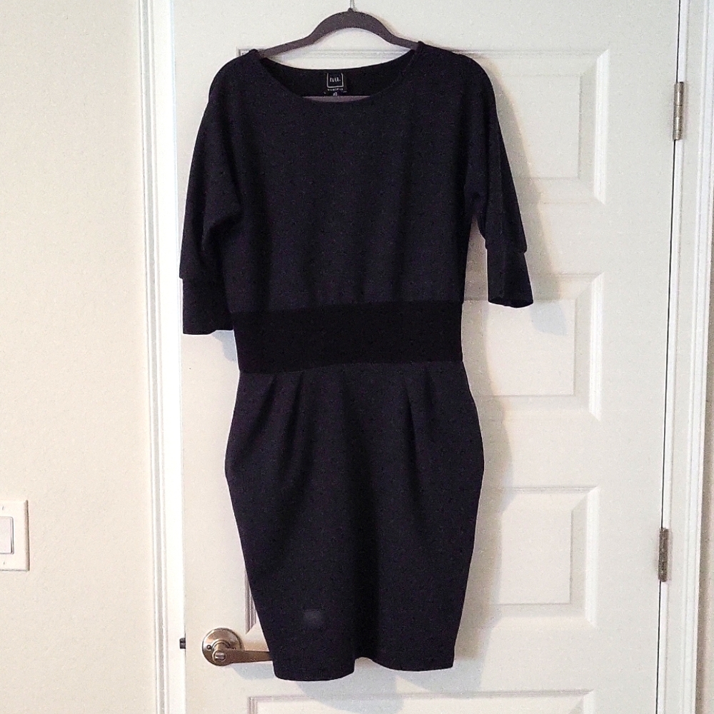 3/4 sleeve pencil dress with pockets